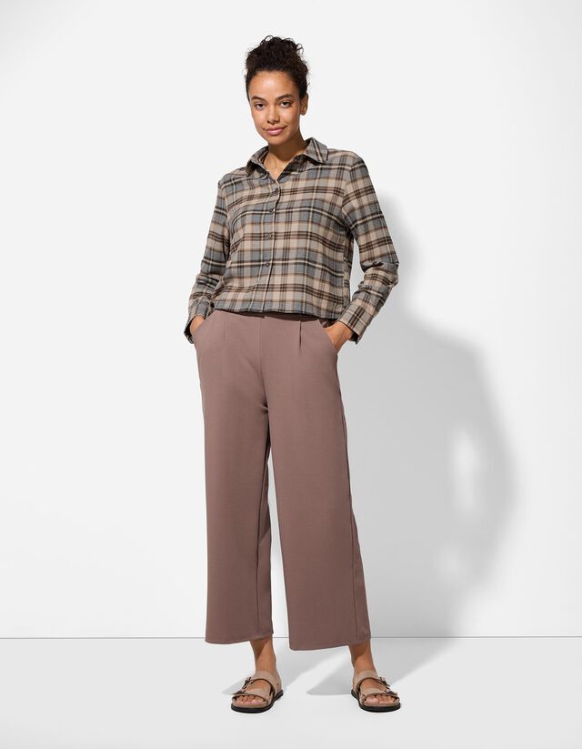 Blúz - Kockás - bézs