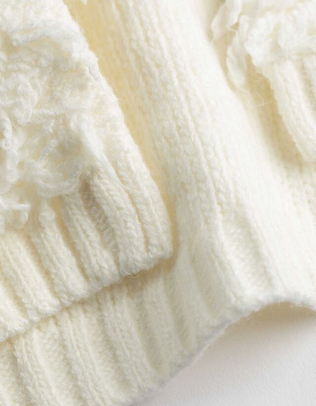 Kardigán - Normál fazon - feher