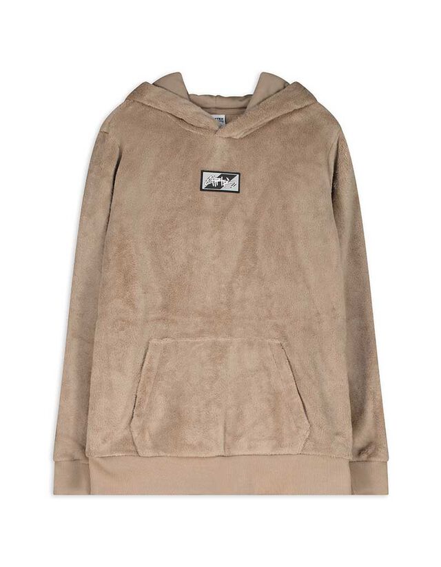 Kapucnis felső - Plüss - bézs