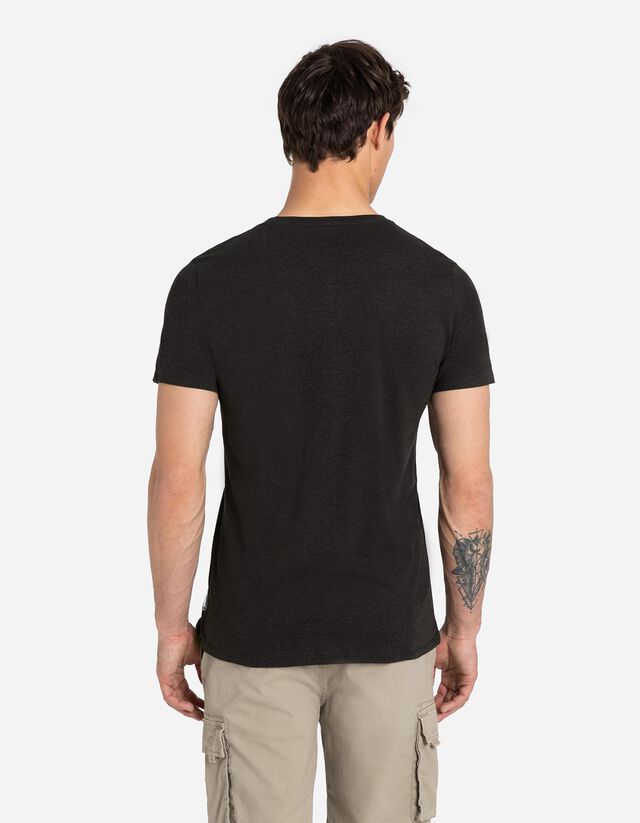 Póló - Melírozott - fekete