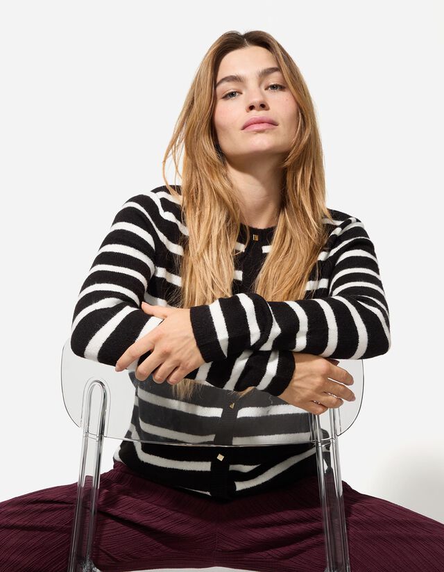 Kardigán - Gombolópántos - fekete