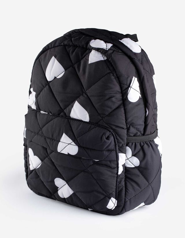 Hátizsák - Elszórt nyomott minta - fekete