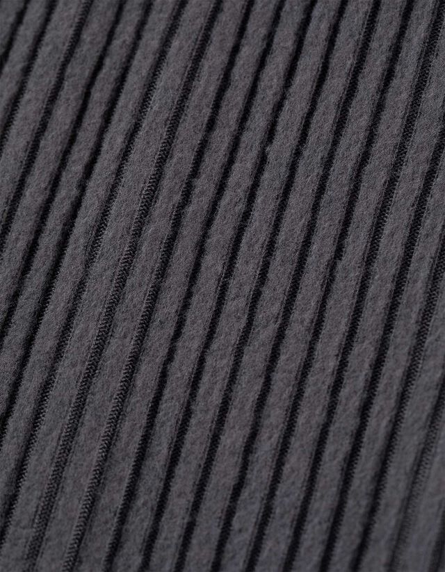 Culotte nadrág - Bordázott - sötétszürke