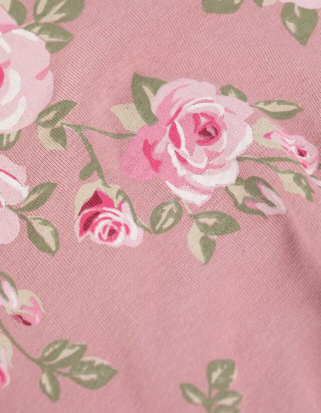 Hosszú ujjú felső - Elszórt nyomott minta - rozsaszin