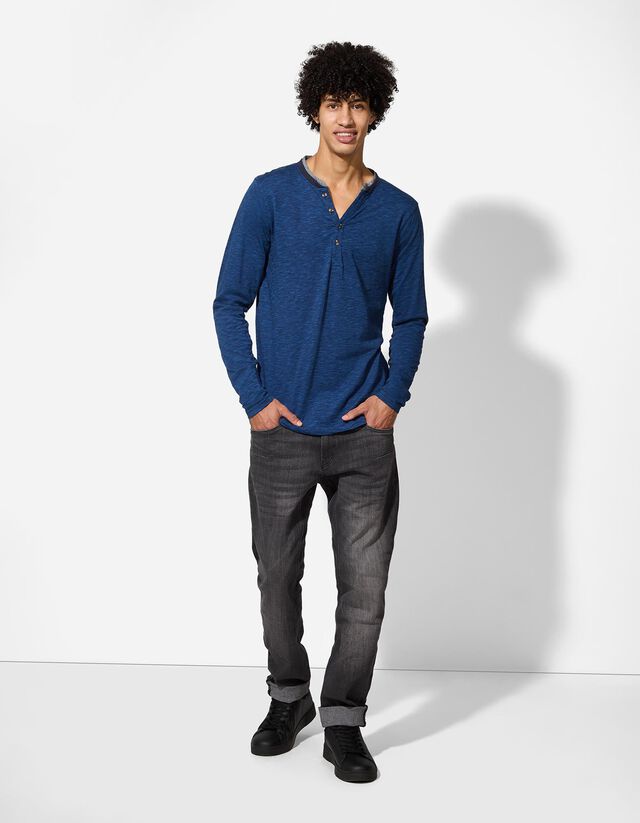 Hosszú ujjú felső - Kétrétegű hatás - zöld