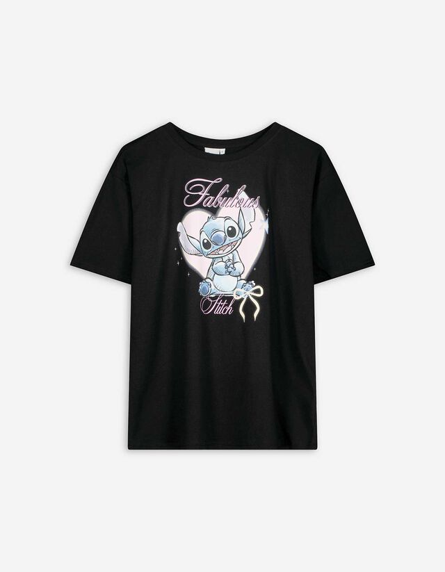 Póló - Lilo és Stitch - fekete