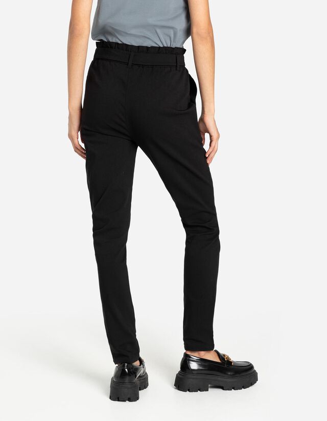 Ráncolt derekú nadrág - világos barna