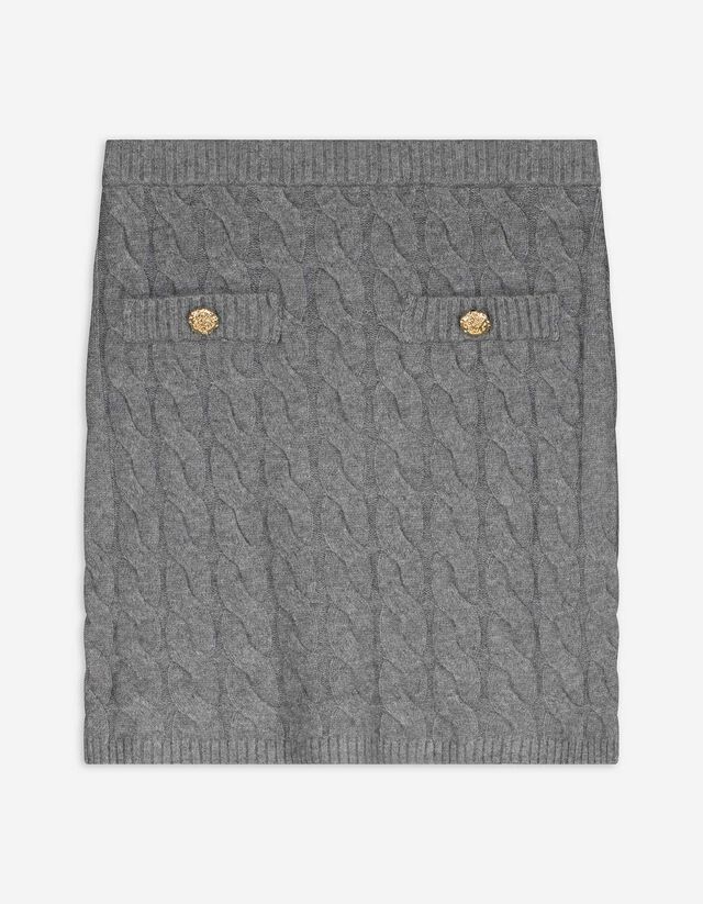 Kötött szoknya - sötétszürke