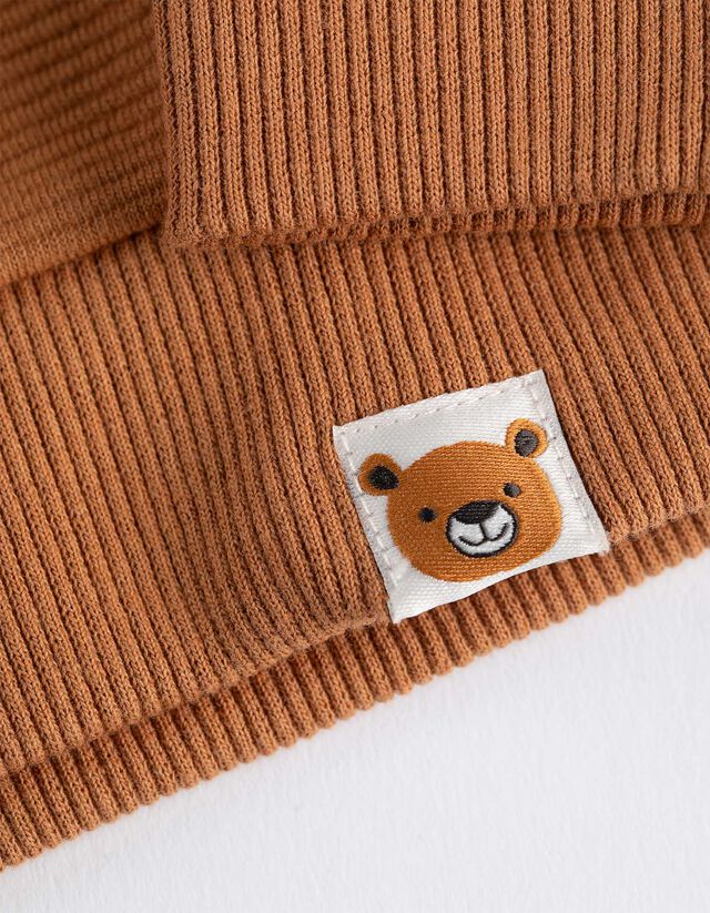 Melegítőfelső - Puha anyag - világos barna