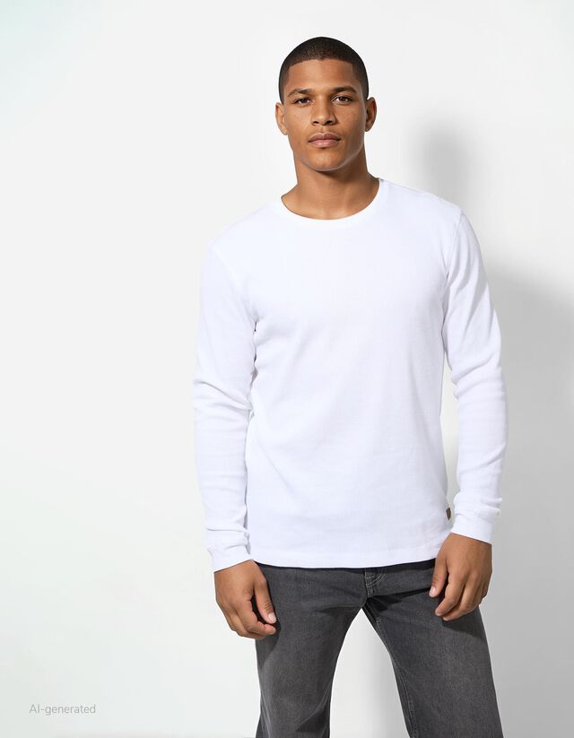 Hosszú ujjú felső - Normál fazon - szürke