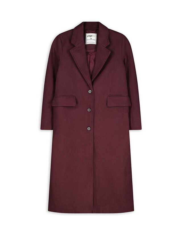 Kabát - Gyapjú megjelenés - sotetlila