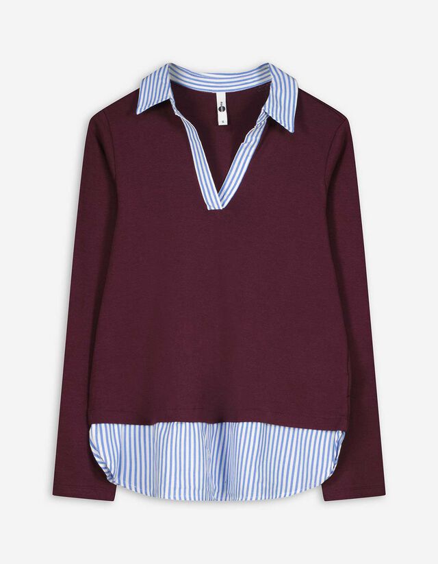 Női ing - Kétrétegű hatás - bézs