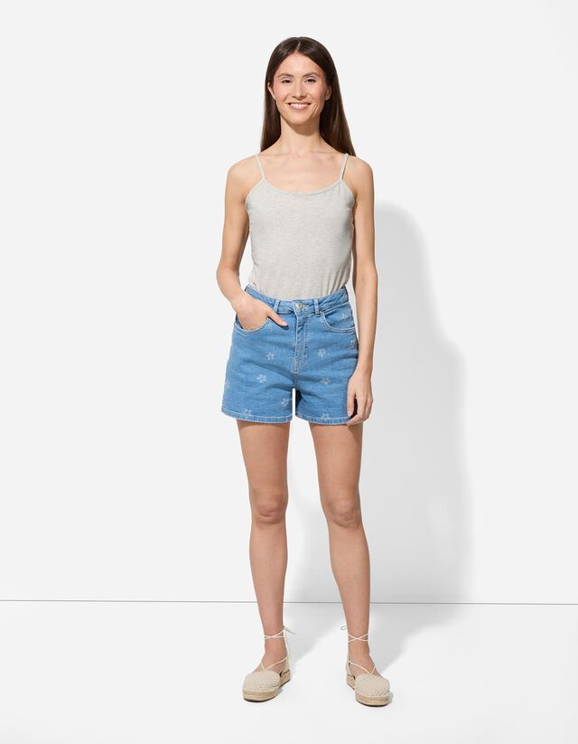 Ujjatlan felső - Spagettipántos - vilagos szurke