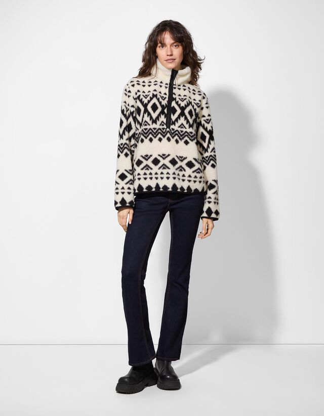 Melegítőfelső - Plüss - feher