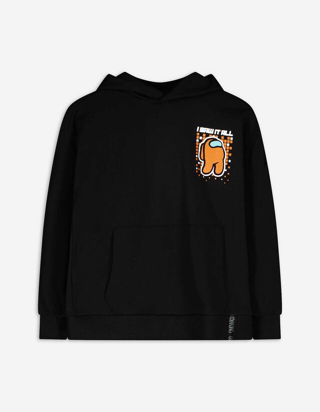 Kapucnis felső - Among US - fekete