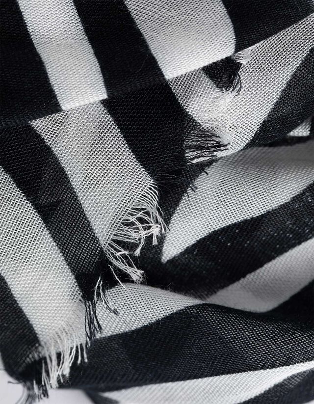 Kendő - Zebra minta - feher