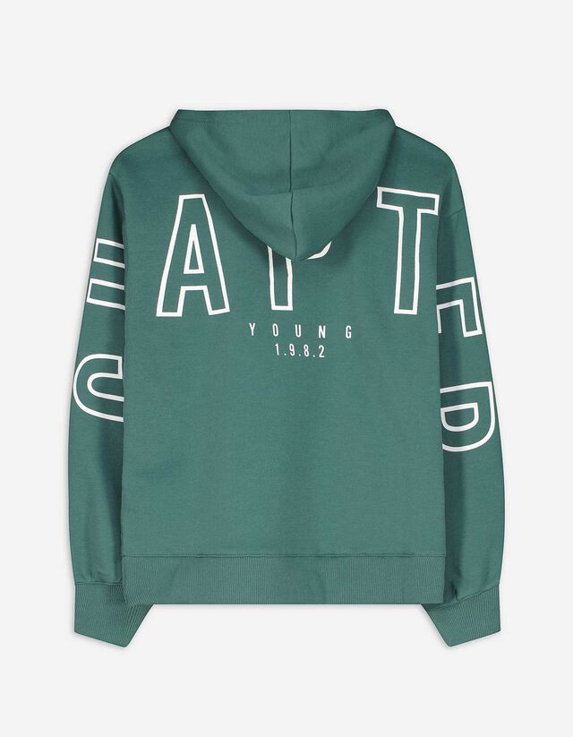 Kapucnis felső - Túlméretezett fazon - feher