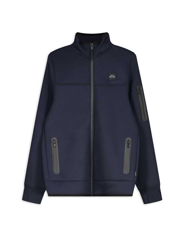 Cipzáros melegítőfelső - Állógallér - sotetkek