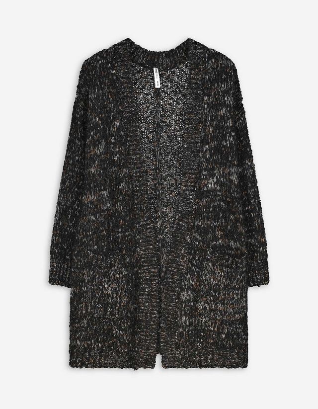 Kardigán - Plüss - fekete