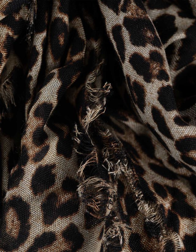 Kendő - Zebra minta - feher