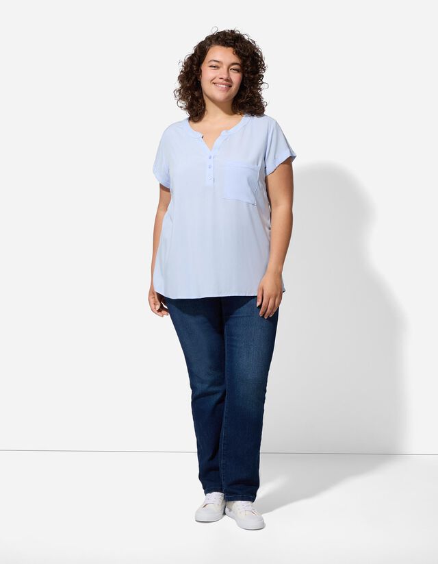 Farmernadrág - Varrásba állított zseb - sotetkek