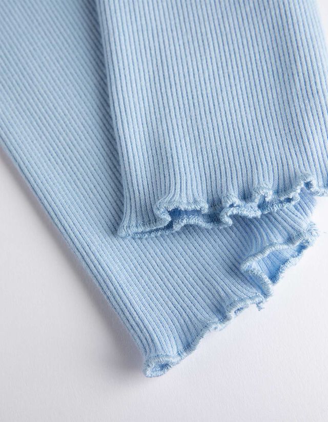 Legging - Bordázott - világos barna