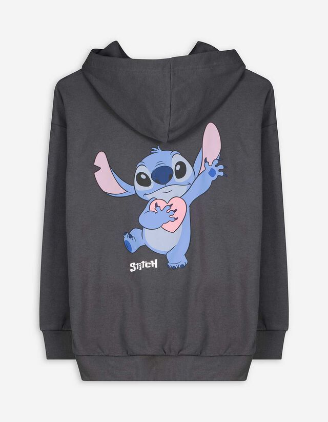 Kapucnis felső - Lilo és Stitch - sötétszürke