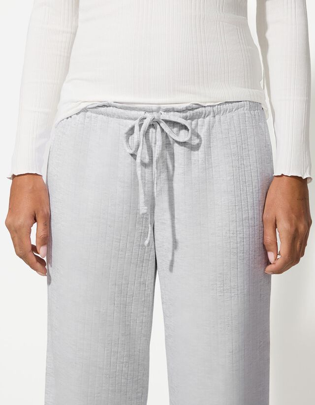 Pizsamaalsó - Strukturált anyag - szürke