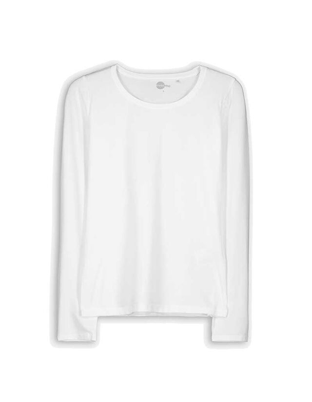 Hosszú ujjú felső - Alapvető - bézs