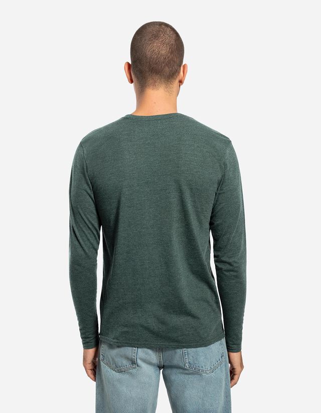 Hosszú ujjú felső - Kerek nyakkivágás - sötétzöld