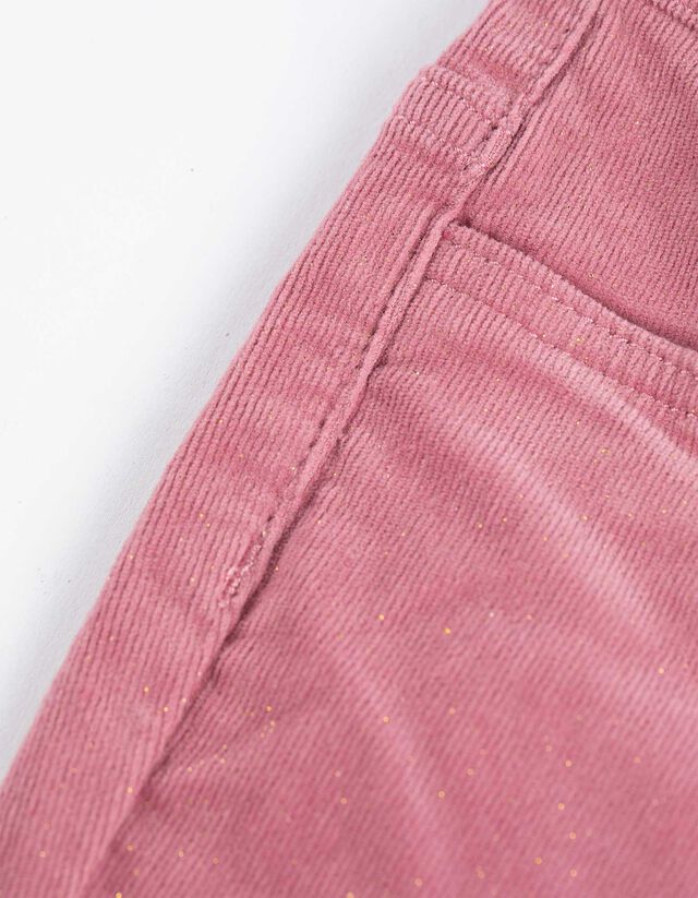 kordbársony nadrág - Pamut keverék - lila