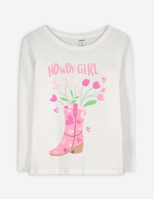 Hosszú ujjú felső - Pamut - vilagos szurke