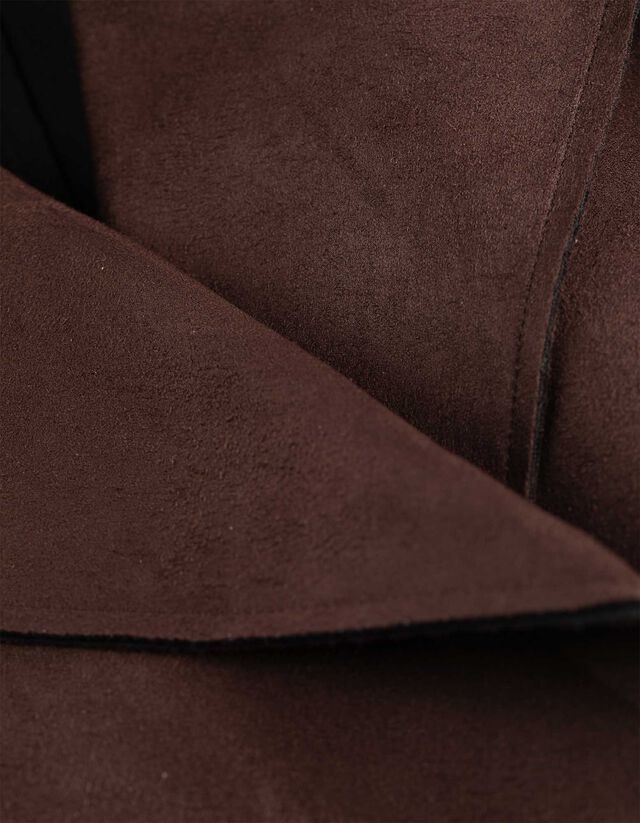 Mellény - Velúr utánzat - sötétbarna