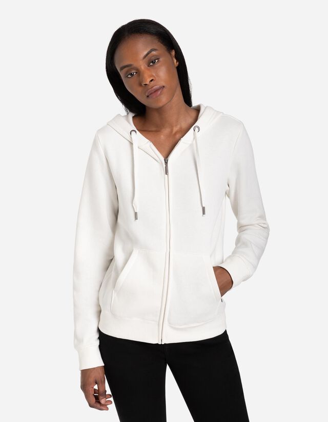 Cipzáros melegítőfelső - Normál fazon - feher