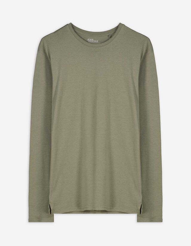 Hosszú ujjú felső - Kerek nyakkivágás - vilagos zold