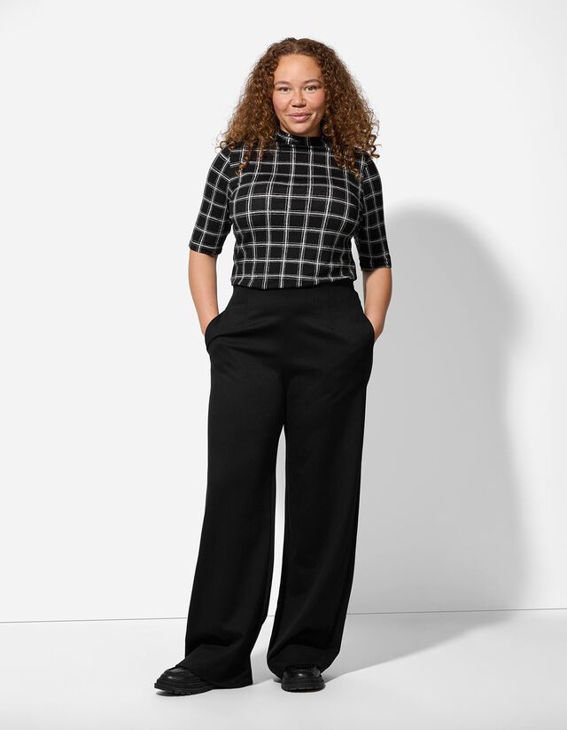 Felső - Viszkózkeverék - fekete