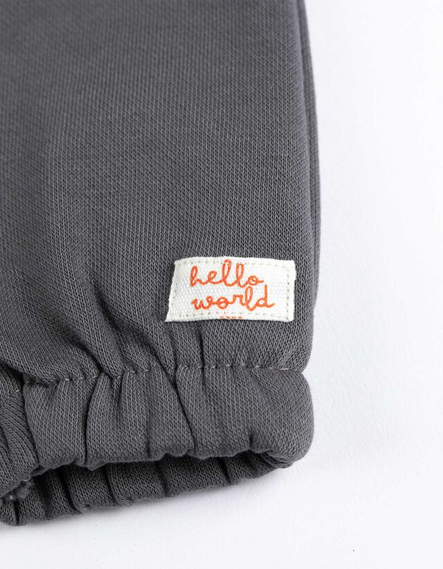 Szabadidőnadrág - Pamut keverék - szürke