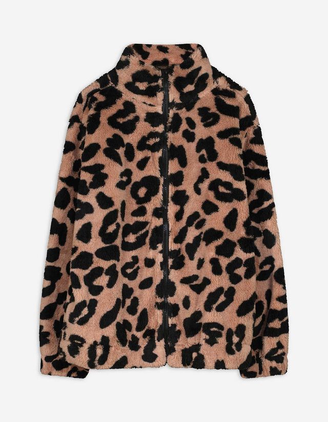 Cipzáros melegítőfelső - Plüss - bézs