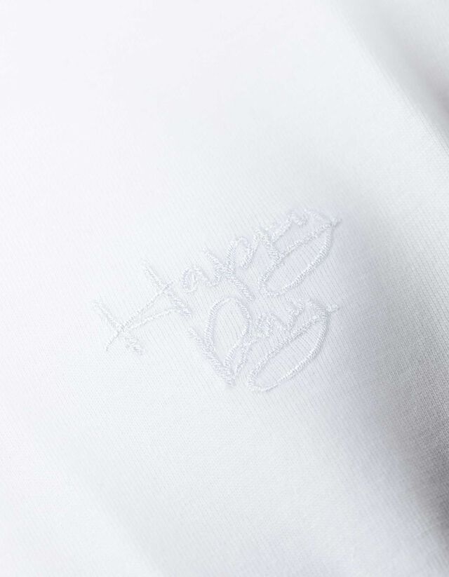 Póló - Hímzésekkel - feher