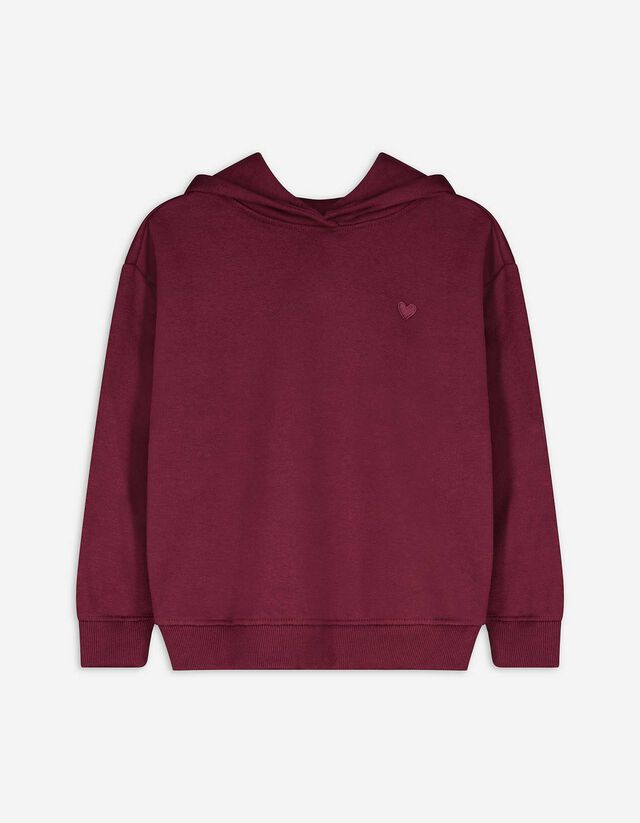 Kapucnis felső - Egyszínű - sotetlila