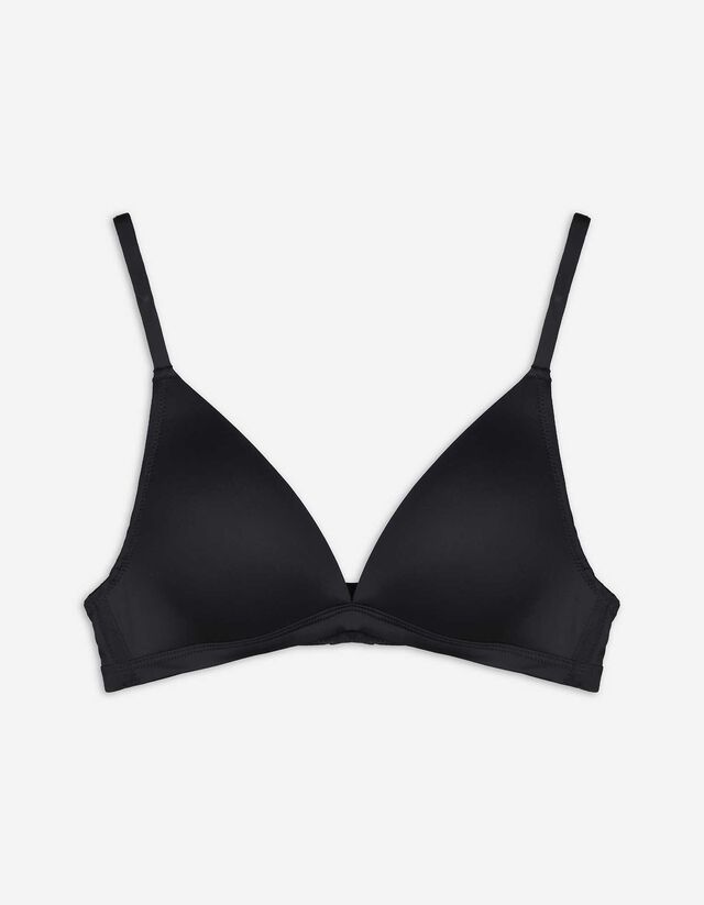 Merevítő nélküli melltartó - merevítő nélküli - fekete