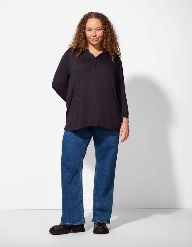 Ingblúz - Viszkóztartalom - fekete