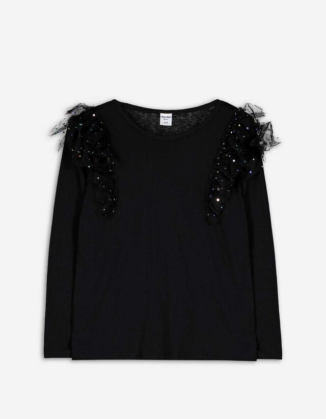 Hosszú ujjú felső - Egyszínű - rozsaszin