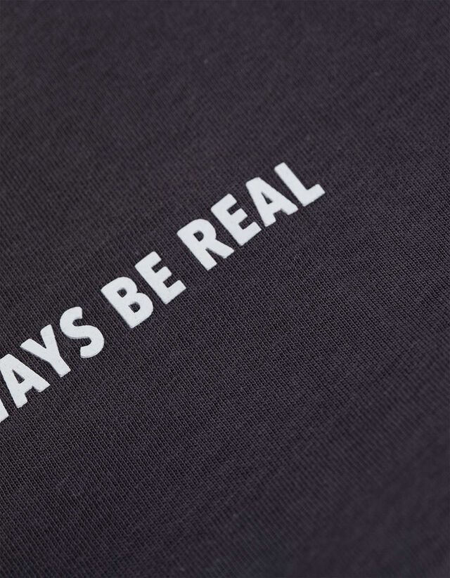 Póló - Nyomott minta - sötétszürke