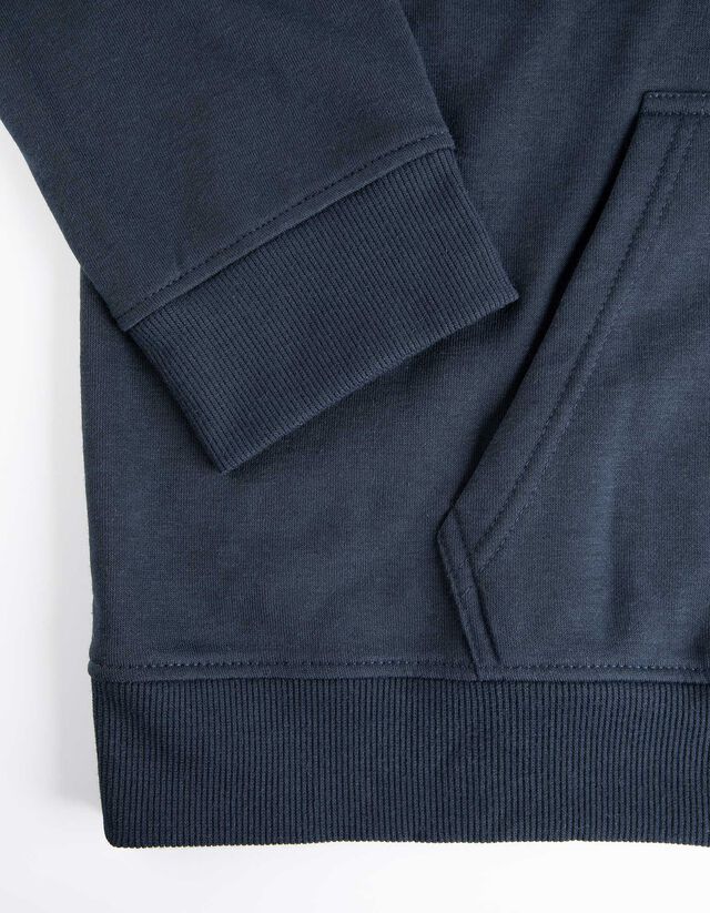 Cipzáros melegítőfelső - Zsinóros kapucni - sotetkek