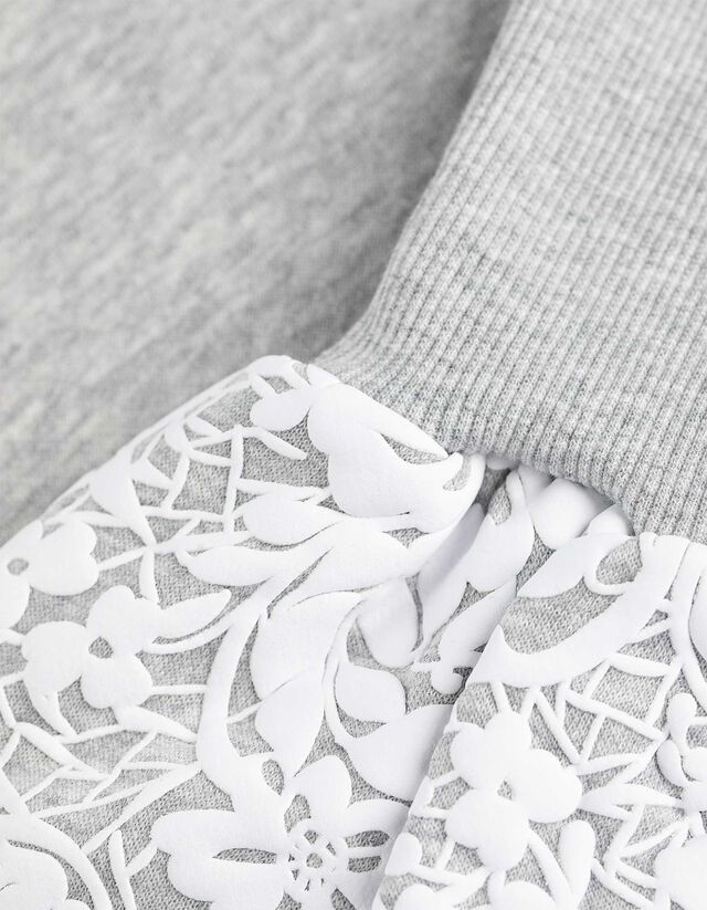 Pulóver - Ballon ujjak - vilagos szurke