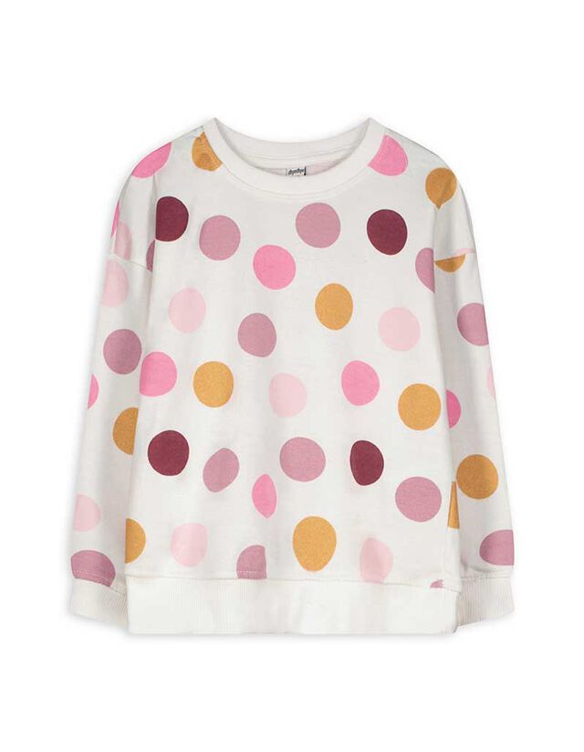 Melegítőfelső - Elszórt nyomott minta - feher