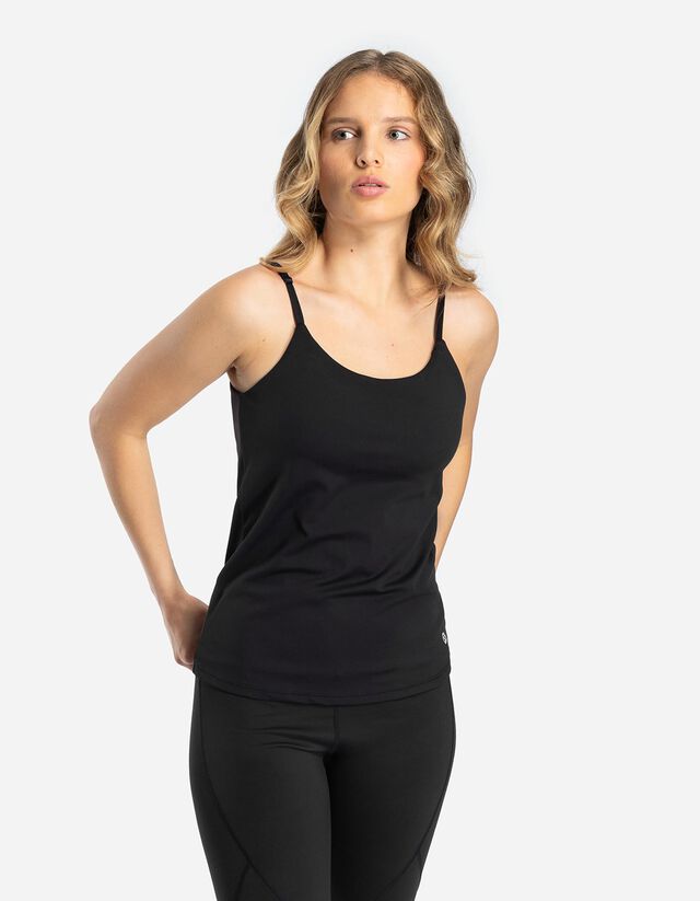 Ujjatlan felső - Lélegző szövet - fekete