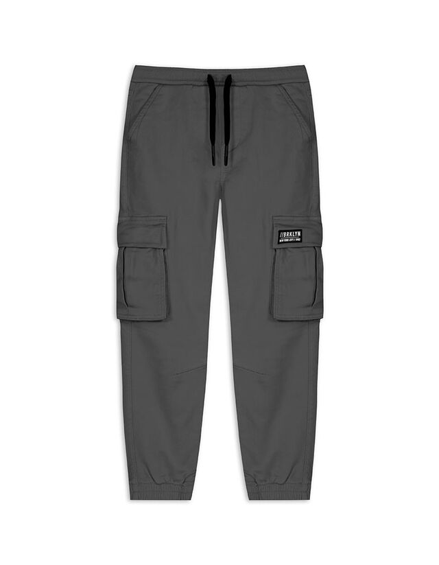 Melegítőnadrág - Foltzsebek - sötétszürke