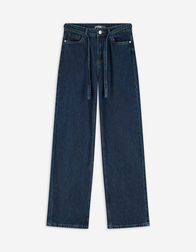 Farmernadrág - Egyenes fazon - kék